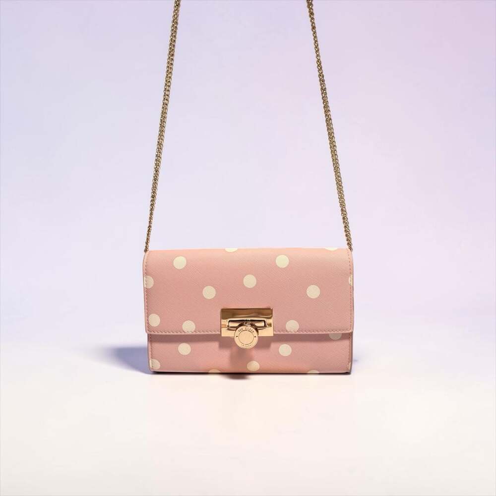 Ted Baker Parisa Polka Dot Crossbody Bag with Chain
